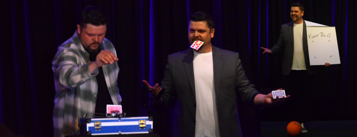 Mark Roberts performing professional magic