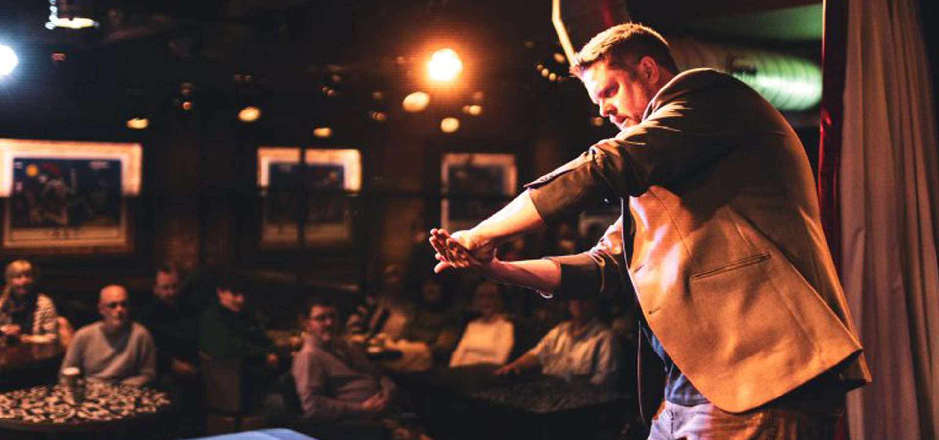 Mark Roberts performing magical entertainment